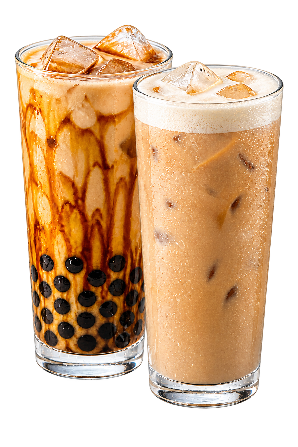 Trà sữa trân châu và trà Shan Tuyết